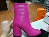 Breakj New Split Toe Show Thin Thick With High Heel Fashion Minority Low Sleeve Large Size Women's Boots Women's