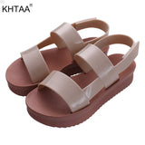 Sandal Summer Flat Platform Woman Hook Loop Comfortable Casual Female Fashion Ladies Beach Shoe Open Toe 2021 New