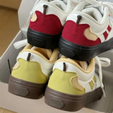 Breakj And Winter New Fruit Diary Small White Shoes Women's Shoes Sneakers Comfortable And Lovely Wind Commuting Students Four Seasons Add