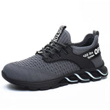 Safety Shoes Men Anti-puncture Work Sneakers Male Shoes Adult Work Boots Steel Toe Shoes Security Boots Work