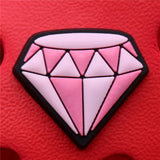 Shoe Charms Guitar PVC Croc Accessories Decorations Milk Tea Pink Diamond Play JIBZ Charm Buckle for Kids Party Xmas
