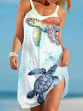 Summer New Off Shoulder Elegant Casual Woman Dress Chic Print Chic Boho Mini Dress 2022 Office Fashion O Neck Sleeveless