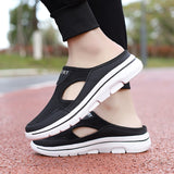 For Women Mesh Breathable Comfortable Flat Shoes Outdoor Lightweight Slip On Couple Shoes Walking Sport Sandals