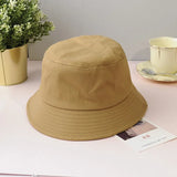White Solid Bucket Hat Unisex Caps Hip Hop Gorros Men Women Summer Panama Cap Beach Sun Fishing Boonie Hat