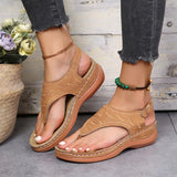Fashion Clip Toe Wedge Sandals Women Summer PlatformSandalias Mujer 2022 Thick Sole Shoes Ladies Sandalias De Las