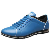 Fashion Solid Leather Business Sport Flat Round Toe Casual Shoes men's casual shoes fashion summer casual shoes men