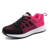 Sneakers Breathable Mesh Casual Sneakers Women Lace Up Walking Shoes Women'S Vulcanized Rubber Sole Shoes Female Size