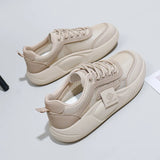 Breakj Summer New Korean Ins Breathable Small White Shoes Women's Hollow Casual Board Shoes Platform Versatile Cake Shoes XYD