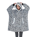Blanket Men Women Giant Oversize Hoodie Sweatshirt Sweat Hooded Winter Bathrobe Blanket Sherpa Fleece