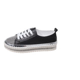 Breakj Women's Shoes Thick Soles Height Water Drill Niche Design Lace Single Shoes In Fashion Lefu
