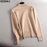 color O-Neck basic sweater thick Women Sweater Pullover Casua Long Sleeve Sweater for women Female pullover