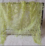 Female Wraps Women Lace Triangle Scarf Silk Flower Girls Tassel Casual Shawls and Scarves 18