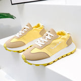 Breakj Korean Net Face Dad Shoes Female 2025 Summer New Breathable Female Student Sneakers Heighten Casual Shoes