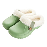 Shoes For Woman Men's Slippers Plush Warm Fur Slippers Clogs Lovers Home Slippers Shoes For Female Mules Women's