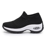 Women Sneakers Running Shoes Sports Shoes Breathable Mesh Comfortable Platform Shoes Air Cushion Sneaker