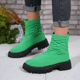Breakj Plus Size Fashion Boots Women's New Elastic Fly Thick Socks Boots Casual Low Martin