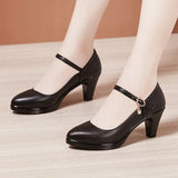 Model Catwalk High Heels Women's Waterproof Table Tip Large Size 40-43 Fine Heels Professional Single Shoes Work
