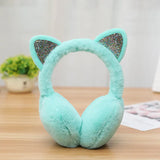 Winter Cat Ear Earmuffs Fur Warm Women Ear Protect Cute Faux Soft Fluffy Ladies