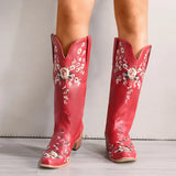 Breakj 2025 Autumn And Winter New With Embroidery 40-43 Large Size In The Cylinder Women's Boot Tide
