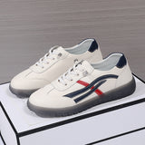 Breakj Leather Small White Shoes Women 2024 Spring New Cowhers Pedal Casual Beef Bottom Flat Soft Sole