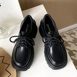 platform Lolita Shoes women 2024 Platform Mary Jane Shoes High Heel Women JK Uniform Leather Shoes college girls