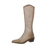 Breakj New Spring And Summer Long Boots And Net Boots Empty Cool Boots Summer Breathable Mesh Yarn Long