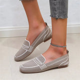 Shoes for Women 2022 Luxury Knitted Slip On Trainers Female Flat Moccasin Loafers Ladies Zapatos De Mujer flats