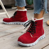 And Winter 2023 New Women's Shoes High-Top Leisure Thick-Soled Velvet Warm Snow Boots Flat-Soled Short