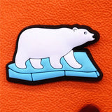 Animals Shoe Charms Accessories Seahorse Polar Bear Footprint Shell Shoe Buckle Decorations fit Kids X-mas Party Gifts