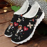 Breakj Casual Shoes Women's Sports Trend Light Breathable Cartoon Flat Bottom Single Shoes