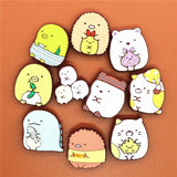 PVC Japan Cartoon Shoe Charms Cute Corner Creature Shoe Decorations Shoes Accessories fit Croc JIBZ Party Kid's