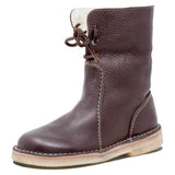 Breakj Large-Size Women's Cotton Boots New Size 43 Medium Boots Women's Casual Snow Martin