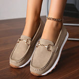 Breakj Bean Single Shoes Women's 2025 Autumn New Retro Large-Size Casual Shoes Retro Buffal