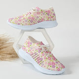 Printed Mesh Breathable Sneakers for Women 2023 New Lightweight Non Slip Flats Woman Comfortable Slip On Walking