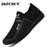 Men Shoes Casual Lightweight Sneakers Men Summer Non-slip Walking Shoes Breathable Slip on Mens Loafers Zapatillas