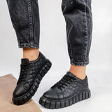 Women Sneakers Fashion Platform Shoes Spring Autumn Casual Female All-match Thick Sole Breathable White Vulcanized Shoes size