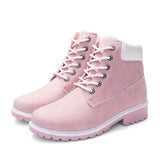 Boots For Women 2021 New Brand Snow Boots Fashion Warm Winter Boots Women Solid Square Heel Shoes Woman Plus Size