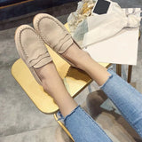 Loafers Moccasins Woman Soft Bottom Non Slip Female Flats Shoes 2021 Autumn Spring Slip On Sewing Ladies Lazy Shoes