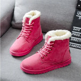 Women boots winter snow boots female boots Duantong warm lace flat with women shoes tide shoes F031 hot sale