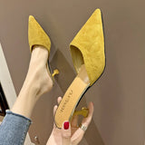 Breakj Women's Sandals Women's Fine Heel 2025 New Summer Women's Shoes Fashion High Heel Cool Slippers Women Wear