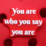 Sale 1pcs Rights Protection Shoe Charms Woman Speaking Shoe Accessories Decoration Fit Croc Jibz Kids Party Gifts