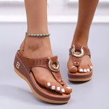 Breakj Women's Shoes 2024 Summer New Beach Clip Slope And Cool Slippers Women's Women's