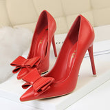 Shoes Bow Woman Pumps Sexy High Heels Shoes Women Stiletto Casual Women Heels Office Shoes Women Basic Pump Ladies