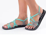 Sandals Rope Bohemia Beach Flip Flops Casual Flats Ladies Outdoor Open Toe Flat Sandals Summer 2020 Women's Fashion