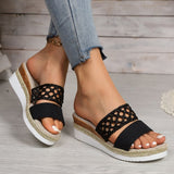 Breakj Slippers Women 2025 New Large Size 43 Rope Bottom Thick Bottom Fish Mouth Sandals