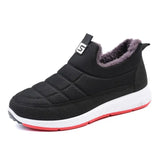 Winter Vulcanized Shoes Warm Fur Sneakers Soft Slip Shoe On Flat Mom Ladies Casual Comfortable Female Snow 2021