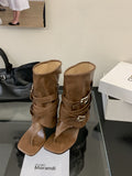 Breakj Design Rider Boots 2025 New Square Head Thick And High Fashion Cool Boots
