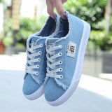 Shoes Women's 2021 Lace Up Canvas Women's Shoes White Strappy Casual Shoes Ladies Socofy Flat Shoes Women