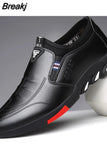 New Leather Shoes Men's Leather Spring Men's Business Casual Soft-Soled Non-Slip Breathable All-Match