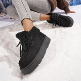 Breakj Bottom Snow Boots 2025 New Women's Winter Plus Thick Cotton Shoes Lamb Hair Warm Short Anti-Slip Cotton